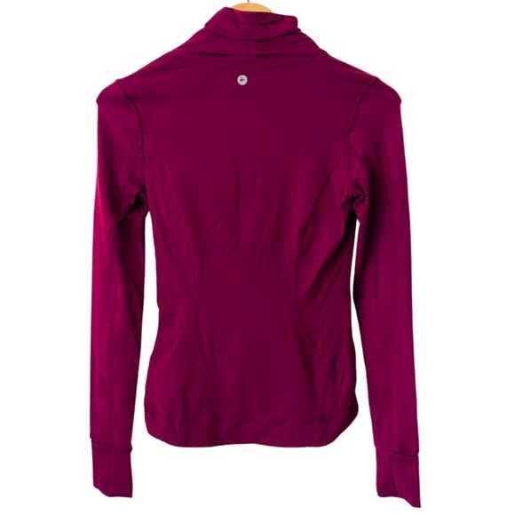 Full Zip Runner Jacket - 90 DEGREE by REFLEX “Prove Them Wrong” Dark Berry - XS - Picture 2 of 6